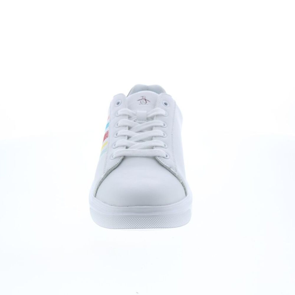 Original Penguin Mens Bryant Band Stripe White Shoes (NWT) - Picture 3 of 7